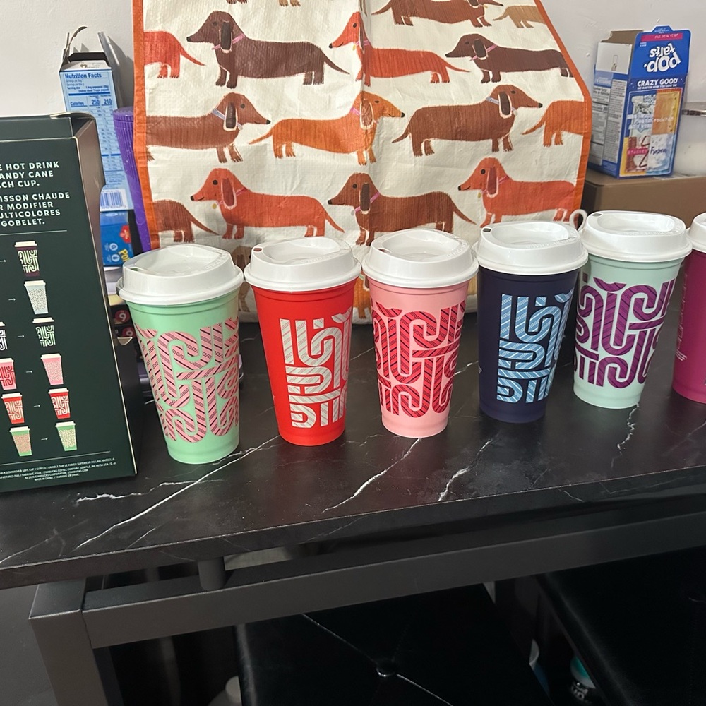 Colorful Insulated Travel Mugs Set